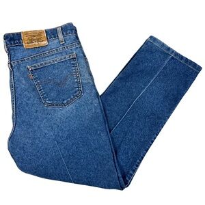 Vintage Levi's 540 Brown Tab Relaxed Fit Distressed Jeans USA Made 1997 36x27